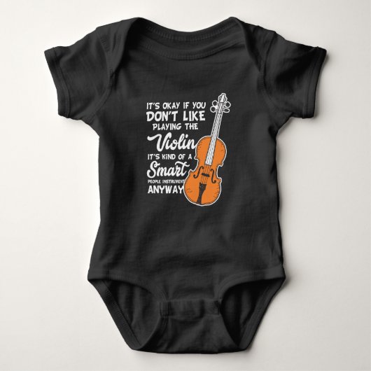 Violin T-Shirt - Funny Smart Violinist Play (Voorkant)