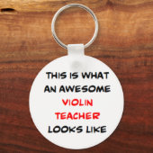 violin teacher, awesome sleutelhanger (Voorkant)
