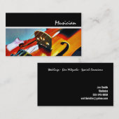 Violin Teacher Player Studio Musicus Visitekaartje (Voorkant / Achterkant)