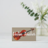 Violin Teacher Visitekaartje (Staand voorkant)
