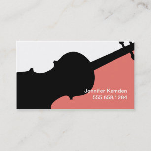 Violin Teacher Visitekaartjes
