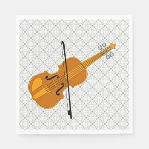 Violin tekening servet