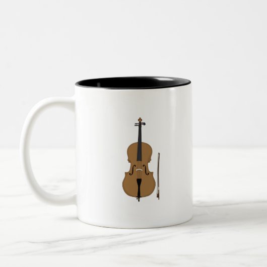 Violin Tweekleurige Koffiemok (Links)