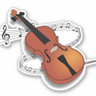 Violin, vast instrument, sticker