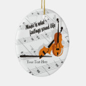 Violin Version What Feelings Sound Of -Customize Keramisch Ornament (Rechts)