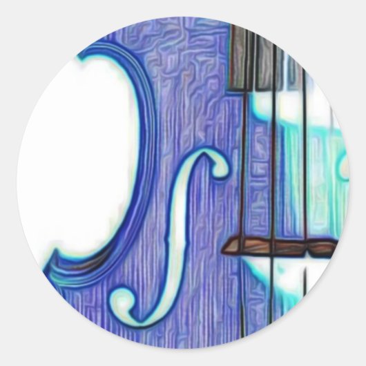 Violin, Viola, Cello? Ronde Sticker (Voorkant)