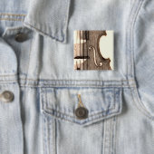 Violin, Viola, Cello? Vierkante Button 5,1 Cm (In situ)