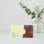 Violin Viola Visitekaartje voor de Violin Site (Staand voorkant)