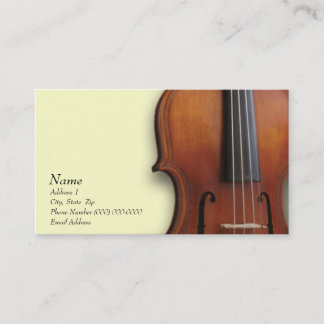 Violin Viola Visitekaartje voor de Violin Site
