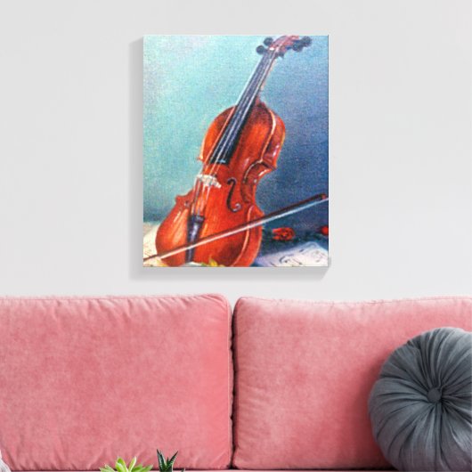 Violín/Violin Canvas Afdruk (Insitu (Woonkamer))
