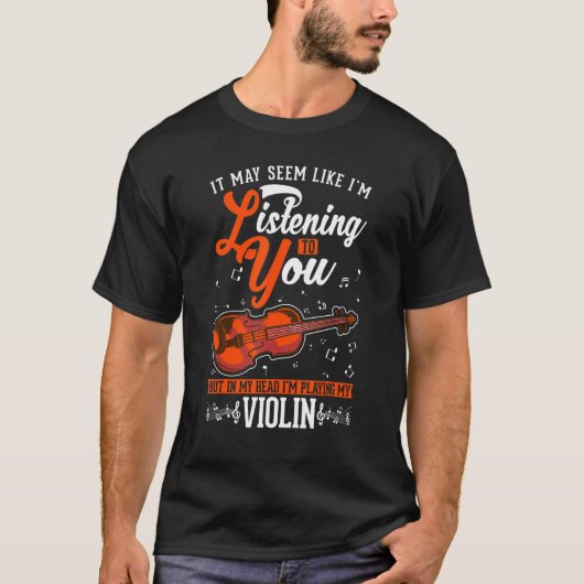 Violin Violin Teacher Violinist 1 T-shirt (Voorkant)