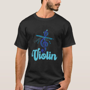 Violin Violinist Vraag me naar mijn gewelddadige r T-shirt