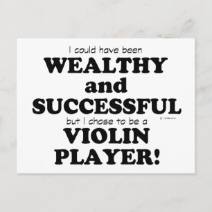 Violin Wealthy & Succesvol Briefkaart