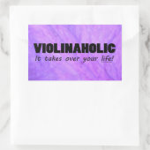 Violinafolic Life rechthoekige Sticker (Tas)