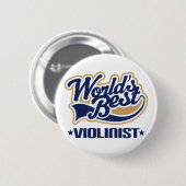 Violinist (beste werelden) ronde button 5,7 cm (Voorkant /achterkant)