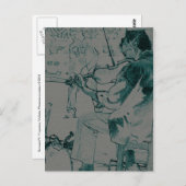 Violinist Briefkaart (Voorkant / Achterkant)