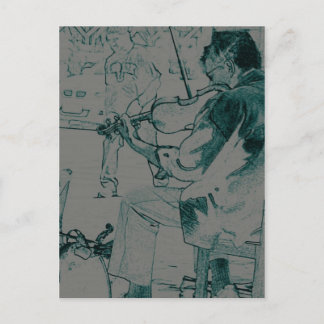 Violinist Briefkaart