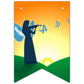Violinist en vlinder vlaggetjes (Derde vlag)