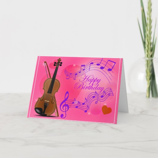 Violinist Kaart (Voorkant)