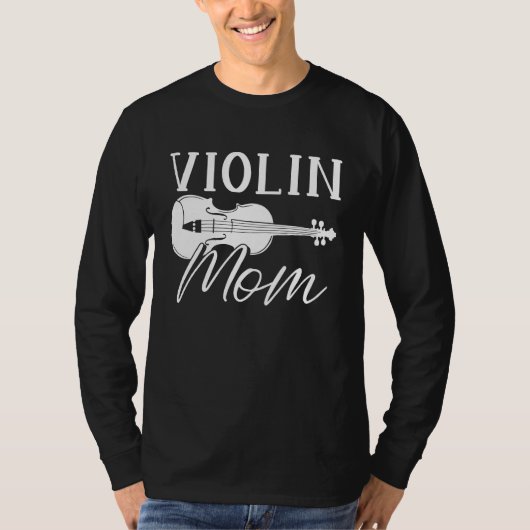 Violinist Mom Fiddle Fiddler Violin T-shirt (Voorkant)