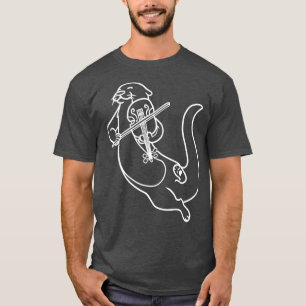 Violinist Otter Spel Violin Viola Music T-shirt