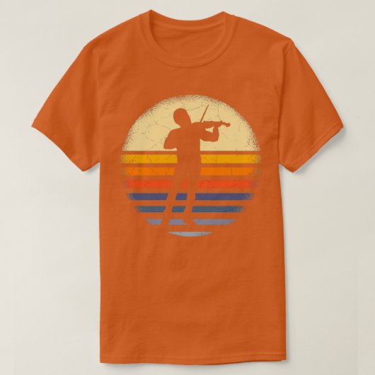Violinist Retro T-shirt (Design voorkant)