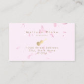 violinist roze visitekaartje (Achterkant)