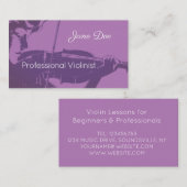 Violinist Visitekaartje (Voorkant / Achterkant)