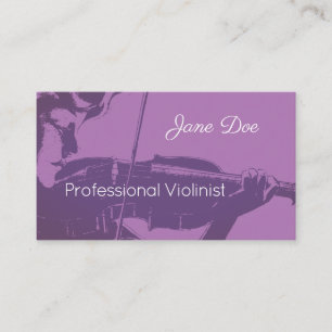 Violinist Visitekaartje