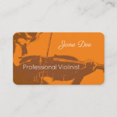 Violinist Visitekaartje (Voorkant)