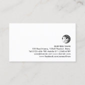 Violiniste Viool Icon Musician Visitekaartje (Achterkant)