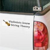 Violinisten kennen String Theory voor moordenaars Bumpersticker (Op Truck)