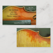 Violinistisch visitekaartje (Voorkant / Achterkant)