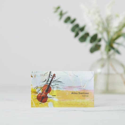 Violinistisch Visitekaartje (Staand voorkant)