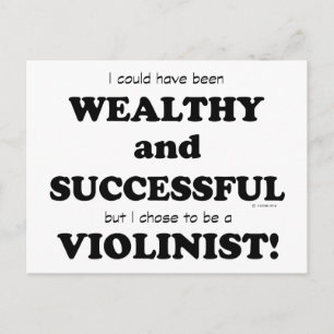 Violinistisch welvarend en succesvol briefkaart