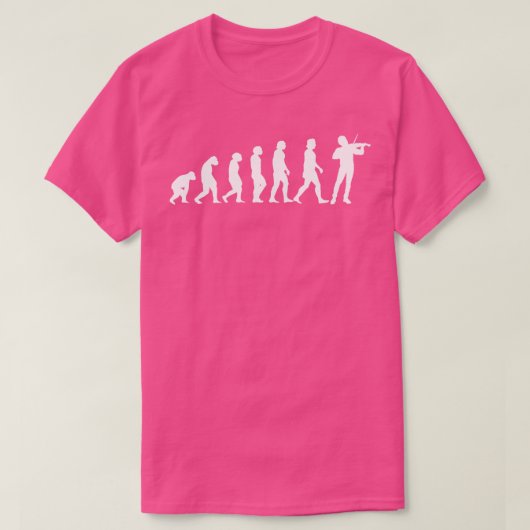 Violinistische evolutie 2 t-shirt (Design voorkant)