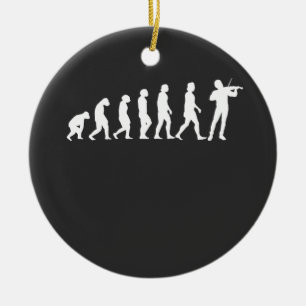 Violinistische evolutie keramisch ornament