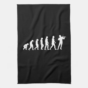 Violinistische evolutie theedoek