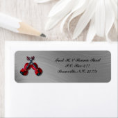 VIOLINS GEKROSSD -RETURN ADRES ETIKET (Insitu)