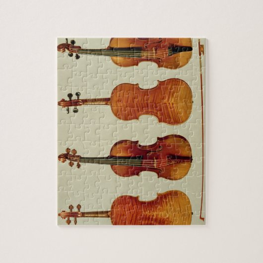 Violins (LtoR): de "Alard" van Antonio Stradivariu Legpuzzel (Verticaal)