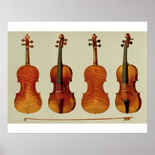 Violins (LtoR): de 'Alard' van Antonio Stradivariu Poster (Voorkant)