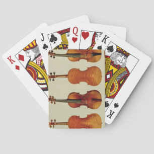 Violins (LtoR): de "Alard" van Antonio Stradivariu Speelkaarten