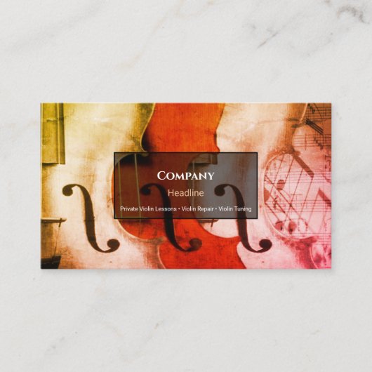 Violins Visitekaartje (Voorkant)