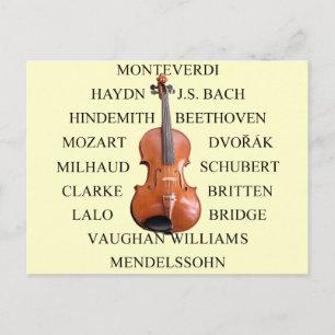 Violist Composers Briefkaart
