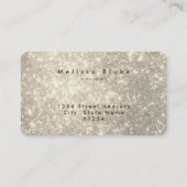 violist faux glitter visitekaartje (Achterkant)