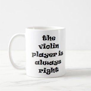 violist speler heeft altijd recht op koffie mok