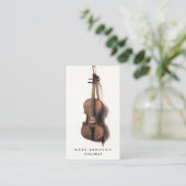 Violist vioolmusicus docent visitekaartje (Staand voorkant)