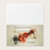 Violon avec feuille de musique (Outside Unfolded)