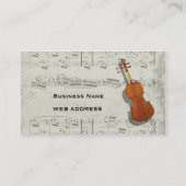Violon - carte d'industrie musicale (Dos)