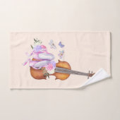 Violon, Chaussures de Ballet, Fleurs et Papillons (Serviette à main)